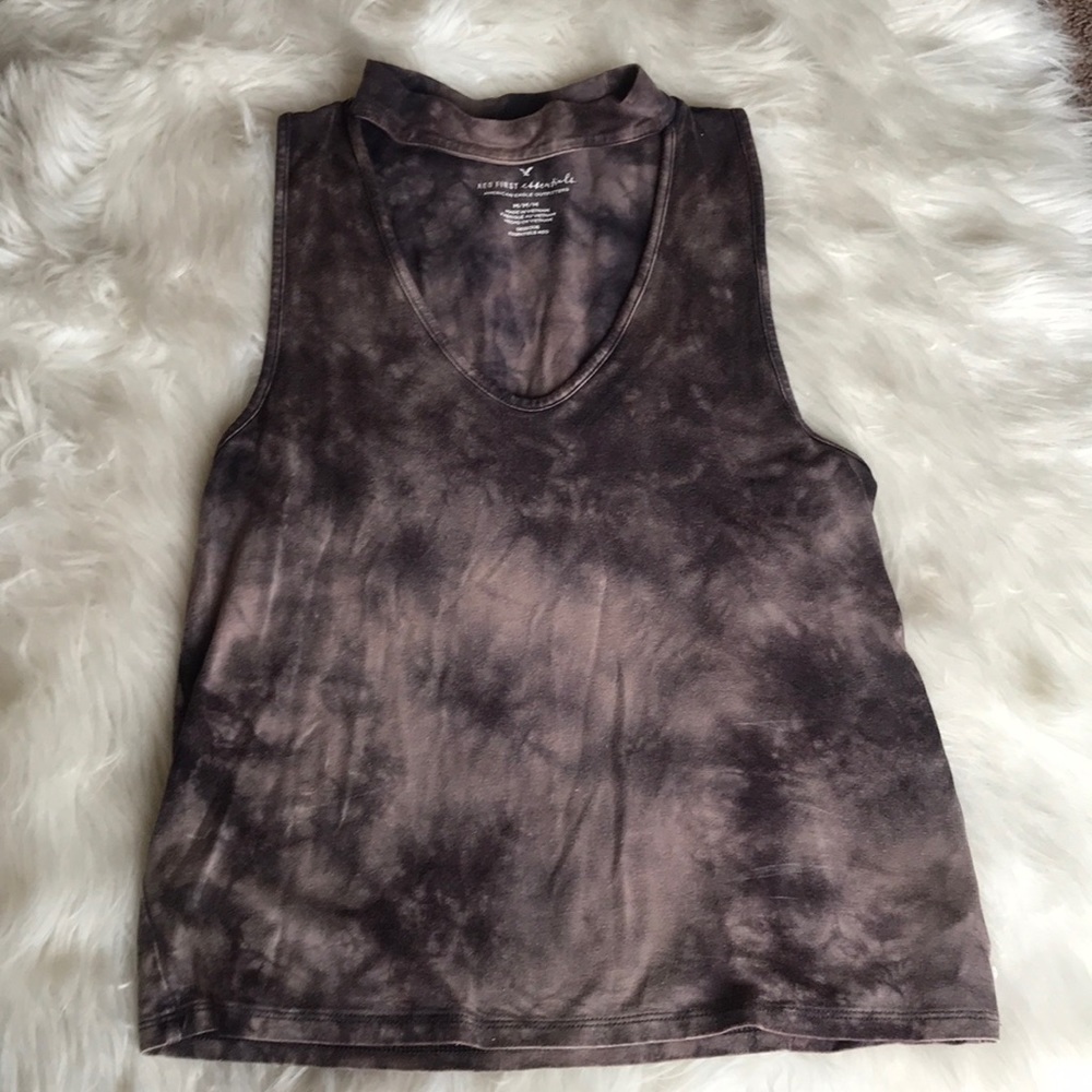 Tie Dye American Eagle Crop Top